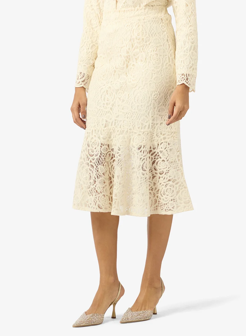 Khizana  Lace Top & Skirt Set for Women | Best Price UAE